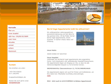 Tablet Screenshot of berndvogelappartements.de